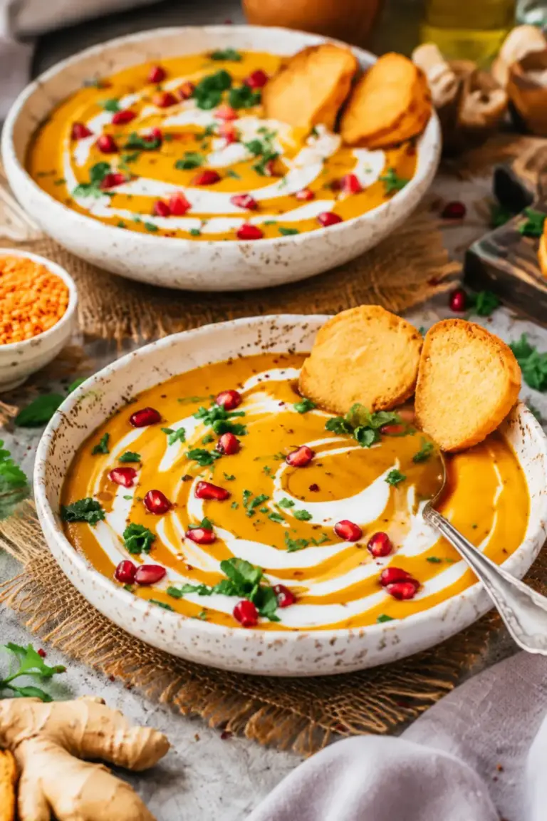 Linsen-Süßkartoffel-Suppe