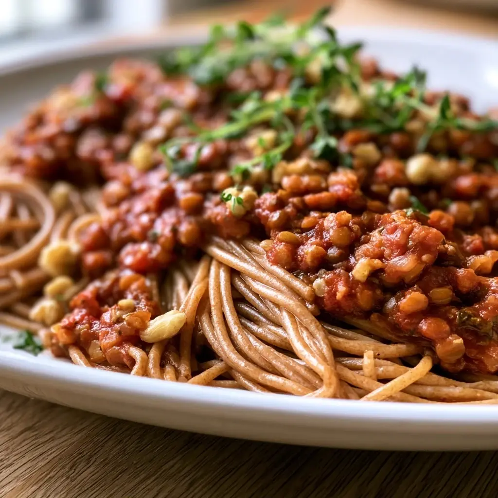 Linsen-Walnuss-Bolognese