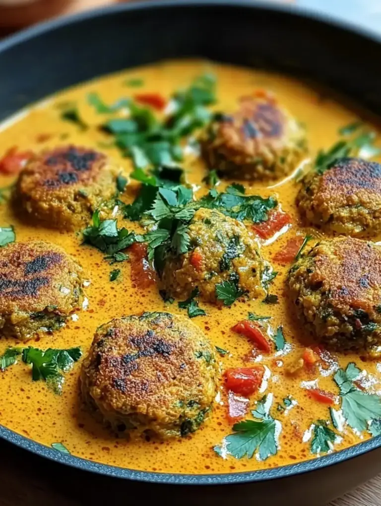 Linsenbällchen in cremigem Curry