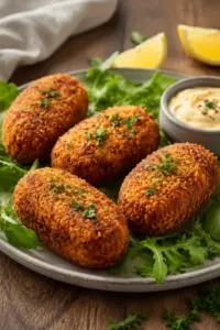 Gesunde Linsenkroketten aus der Heißluftfritteuse