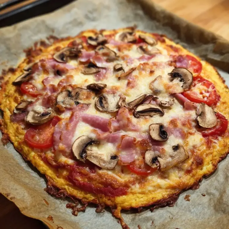 Low-Carb Quarkpizza