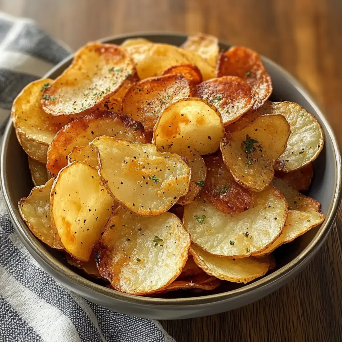 Luftfritteuse Kartoffelchips