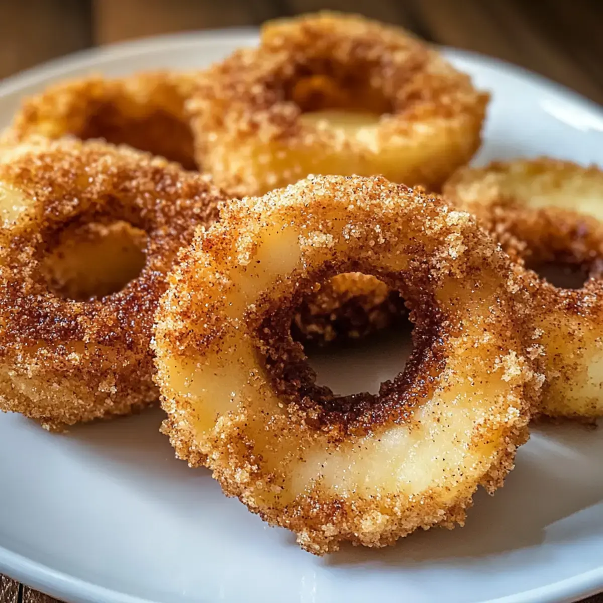 Luftfritteuse Zimt Apfelringe