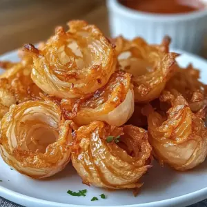 Luftfritteuse knusprige Mini-Blütenzwiebeln