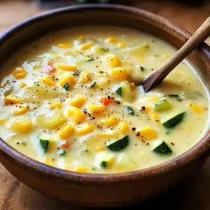Sommerlicher Mais- und Zucchini-Eintopf