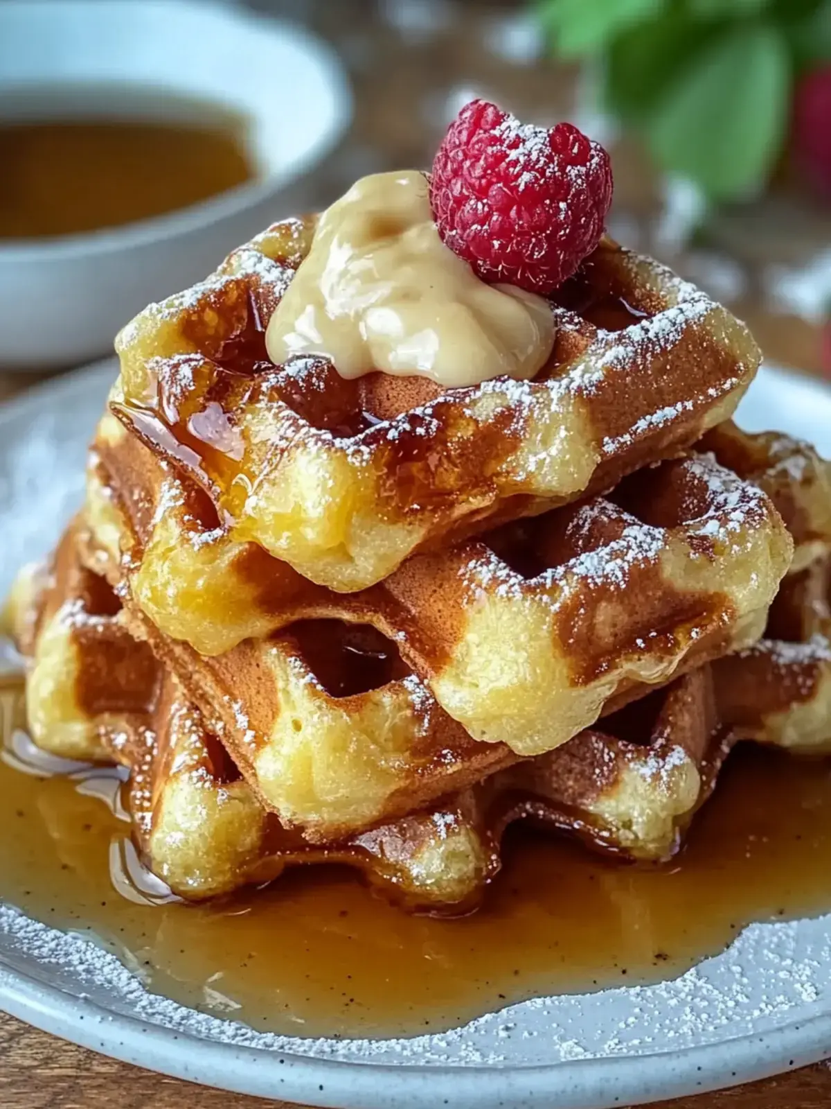 Maisbrot Waffel Bissen