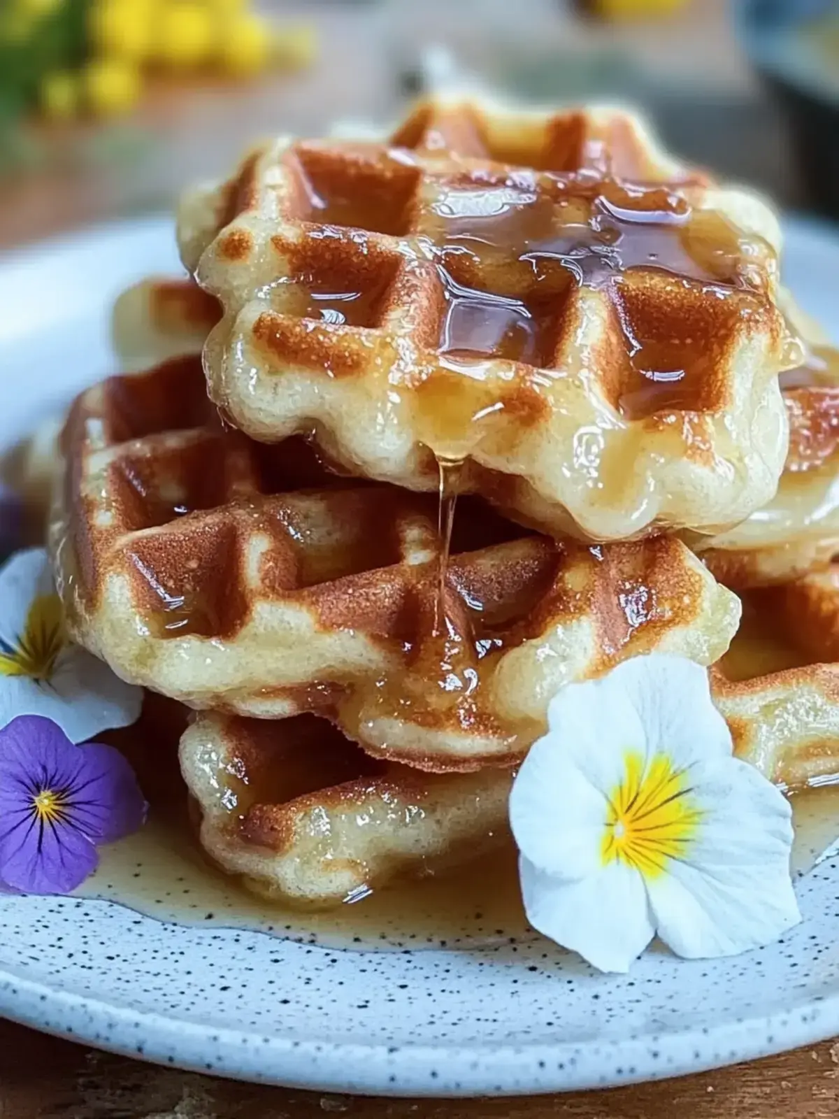 Maisbrot Waffel Bissen