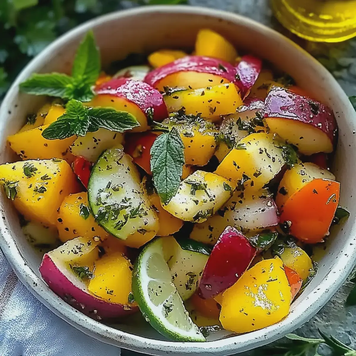 Mango Salat mit Limette