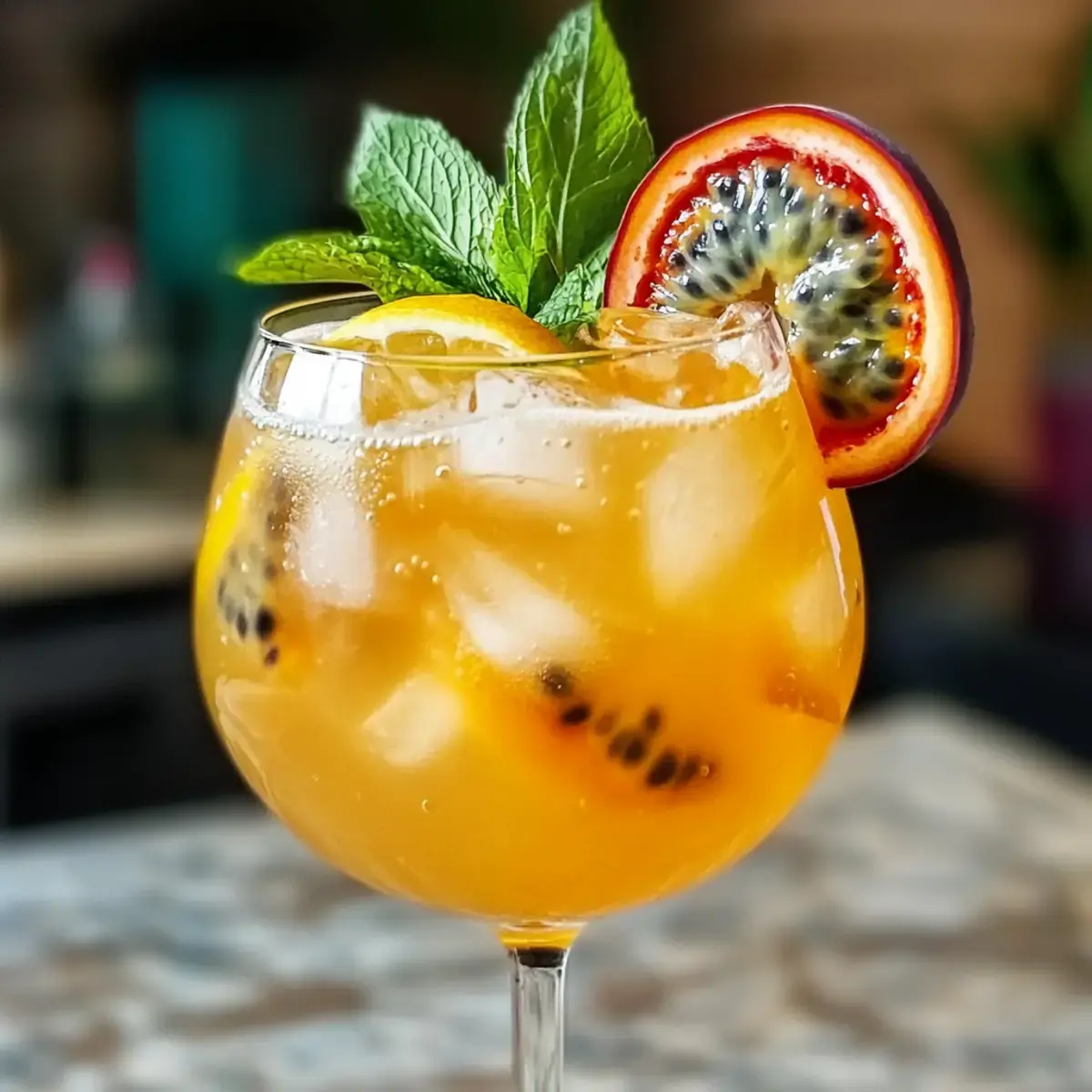 Maracuja Spritz Cocktail