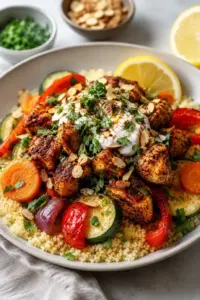 Marokkanische Hühner-Couscous-Schüssel