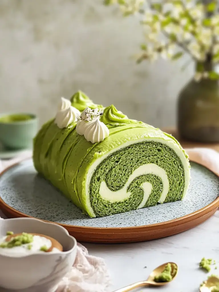 Matcha Rollenkuchen