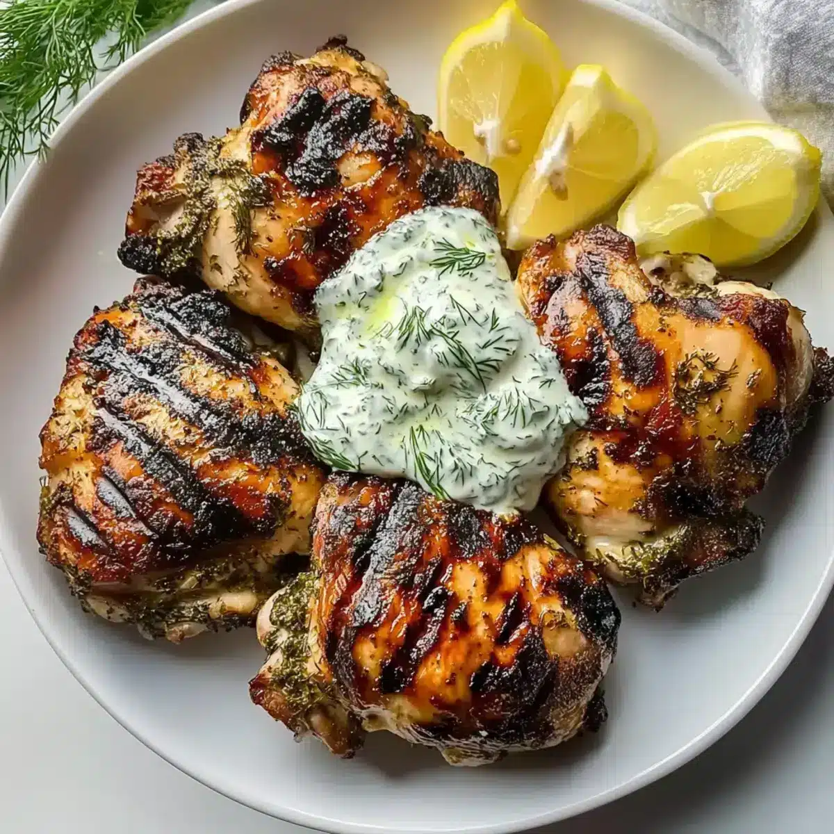 Mediterraner Gegrillter Hähnchen