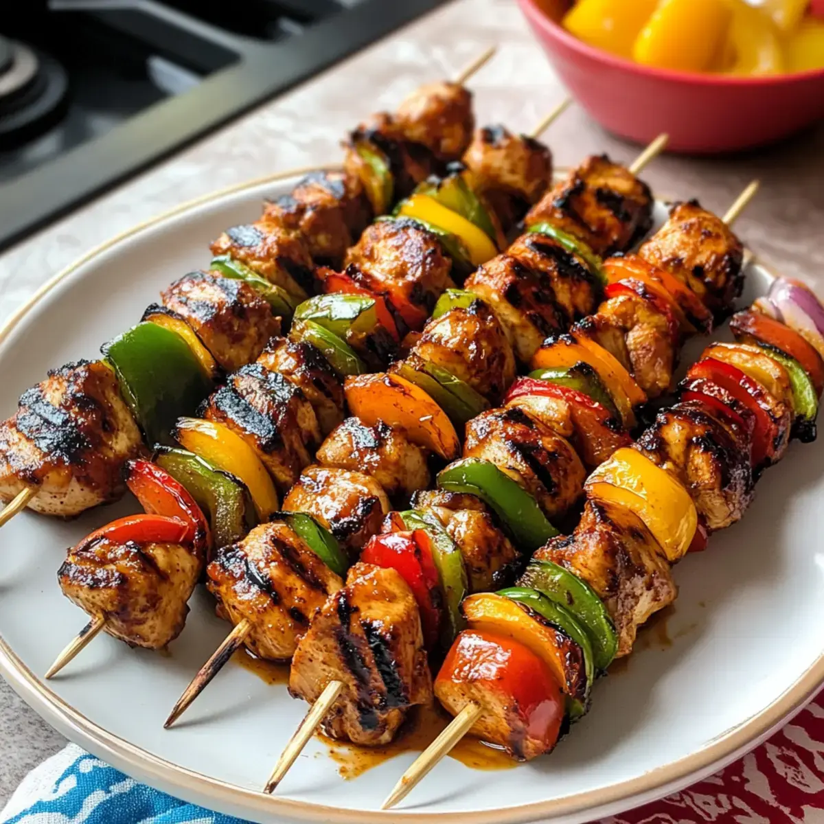 Mexikanische Grillhähnchen-Spieße