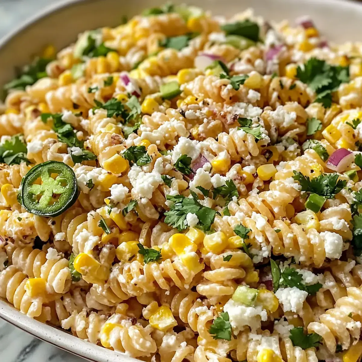Mexikanischer Elote Pasta Salat