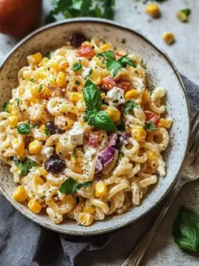 Mexikanischer Mais Pasta Salat