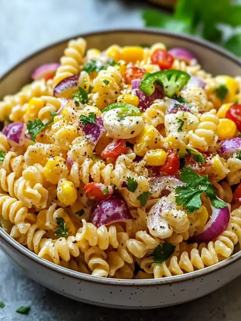 Mexikanischer Mais Pasta Salat