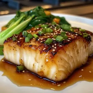 Buttery Miso Glazed Black Cod