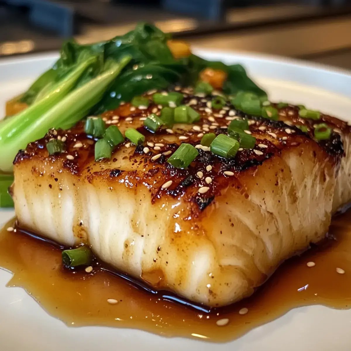 Miso-Glasur Schwarzheilbutt