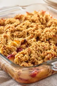 Nektarinen Crumble