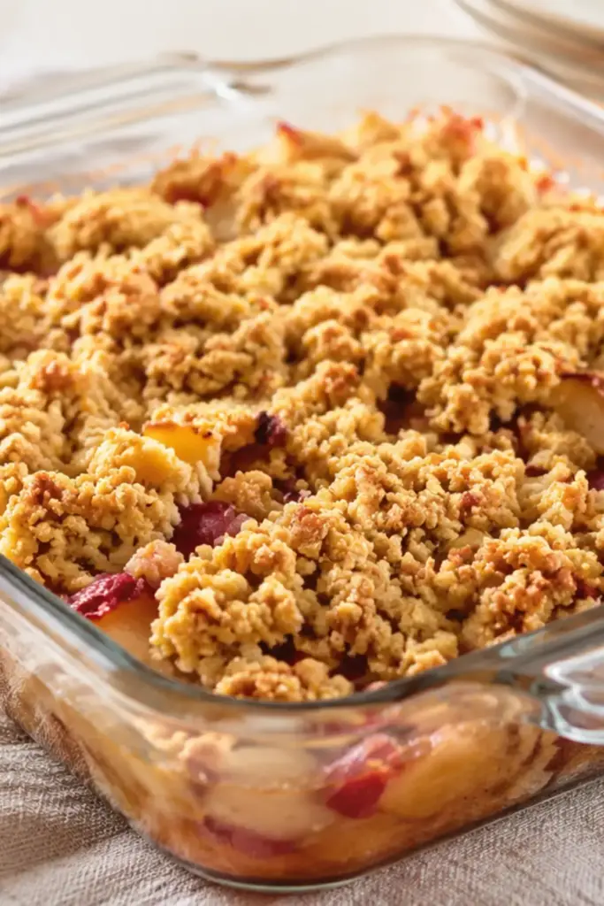 Nektarinen Crumble