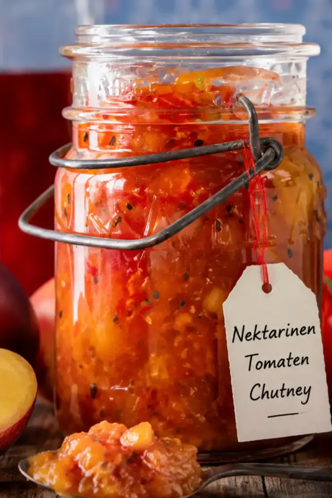 Nektarinen Tomaten Chutney