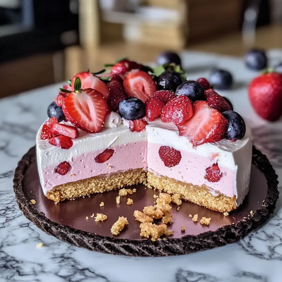No Bake Erdbeerkuchen