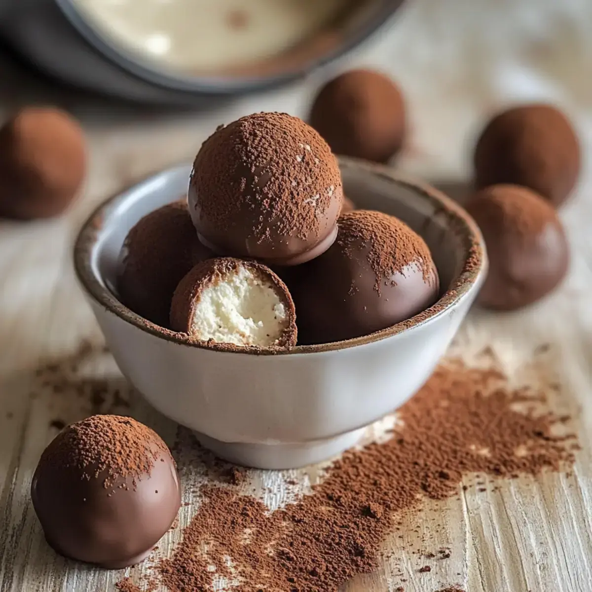 No Bake Tiramisu Trüffel