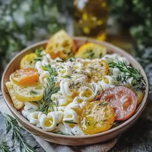 Nudelsalat mit Joghurt-Dressing