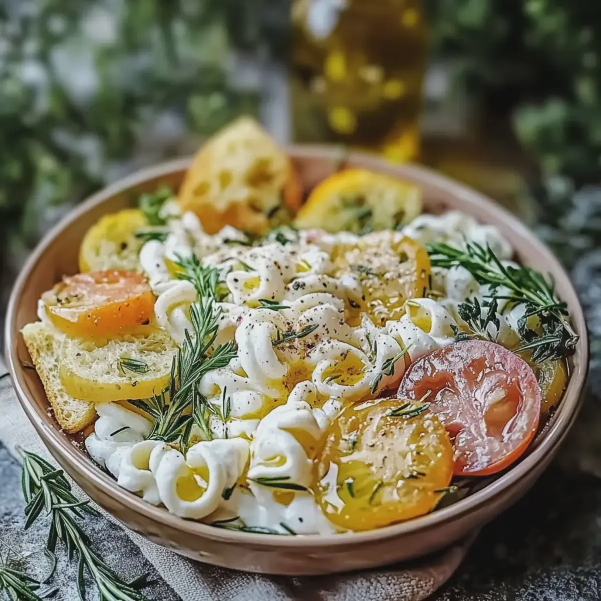 Nudelsalat mit Joghurt-Dressing