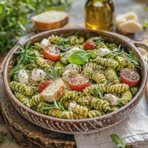 Nudelsalat mit Pesto