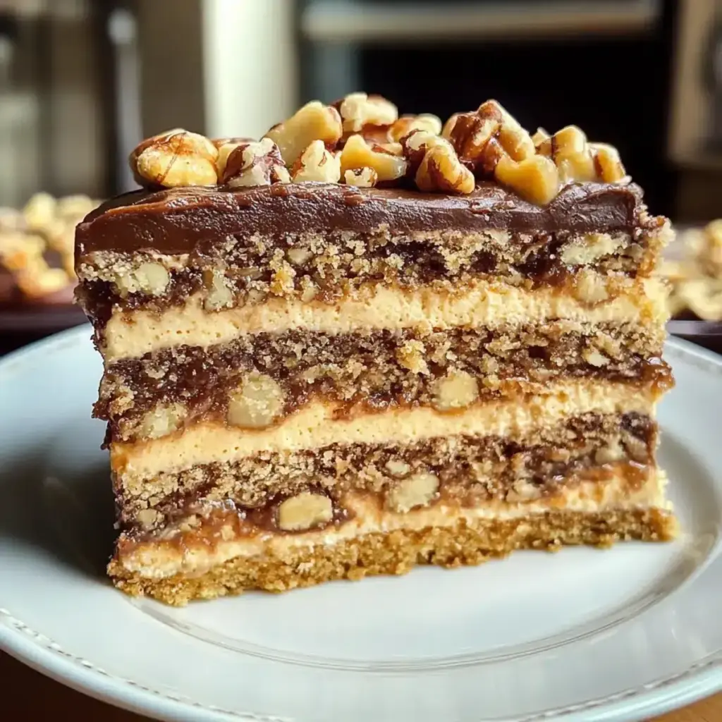 Nusskuchen mit Nougatcreme