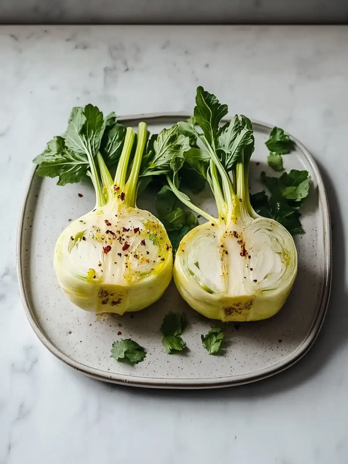 Ofen Kohlrabi