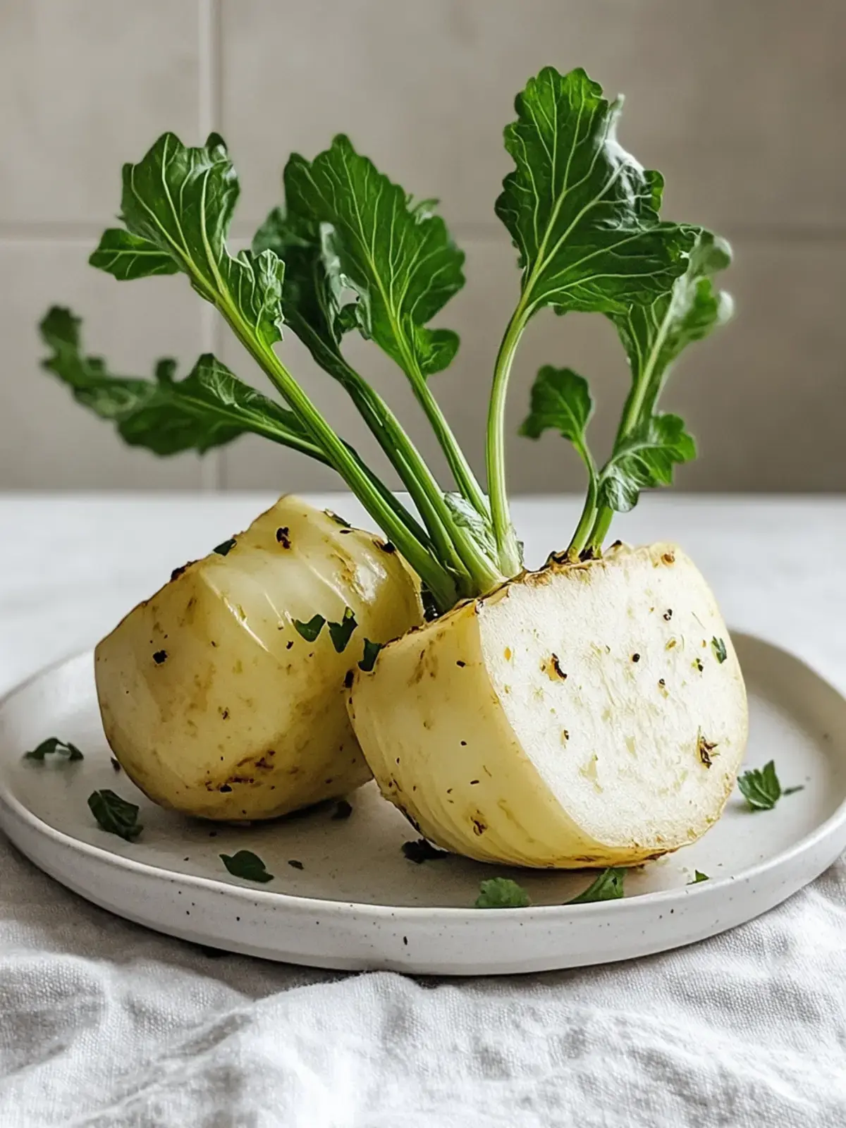 Ofen Kohlrabi