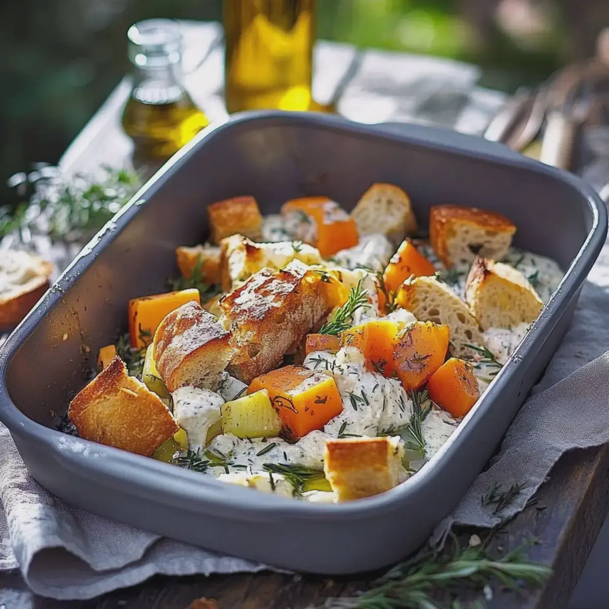 Ofengemüse mit Lachs und Kräuterquark zubereiten 2 Ofengemüse mit Lachs