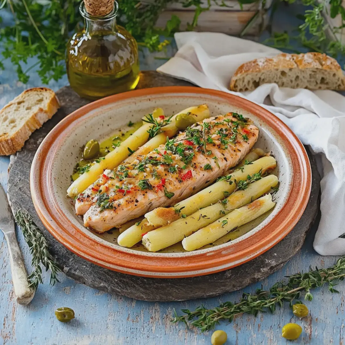Ofenspargel mit Lachs und Orangen-Limetten-Butter 2 Ofenspargel mit Lachs