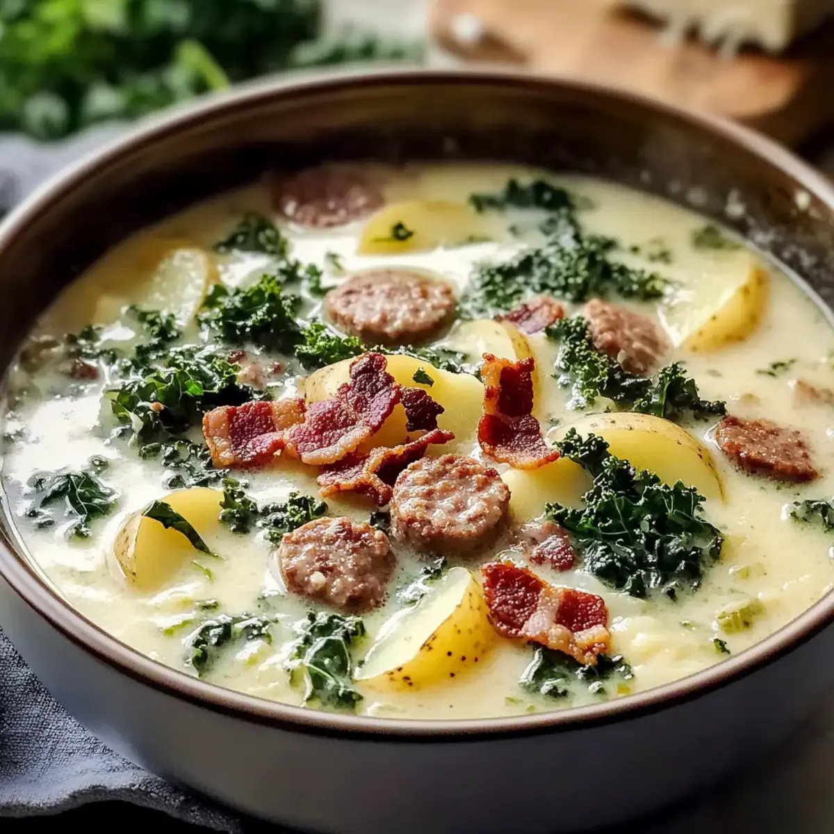 Olive Garden Wurst Grünkohl und Kartoffelsuppe