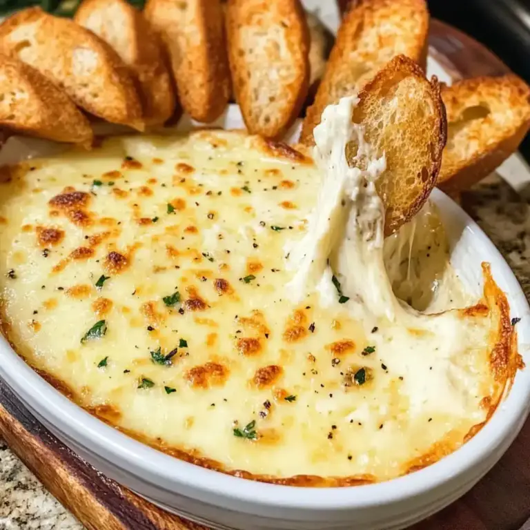 Olive Garden geräucherter Mozzarella Fonduta