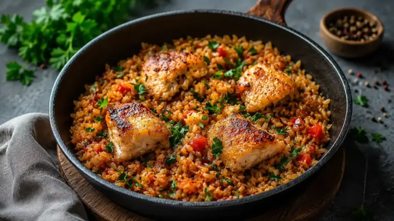 One-Pot Hähnchen und Reis