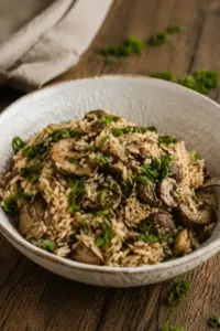 One Pot Reis mit Pilzen