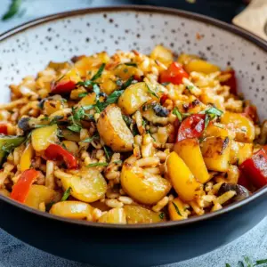 One-Skillet Spicy Honey BBQ Sausage & Pasta