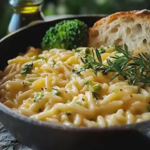 Wohlfühlgericht schnell zubereitet mit Orzo und Brokkoli