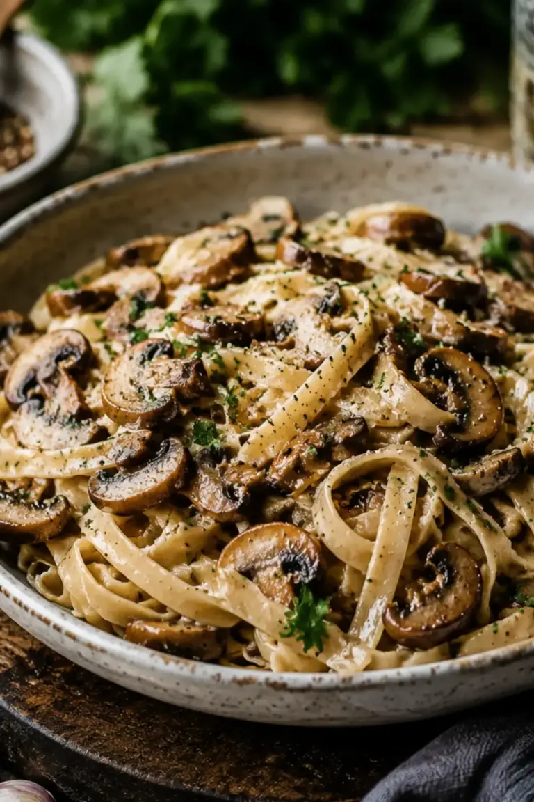 Pasta mit Pilzen