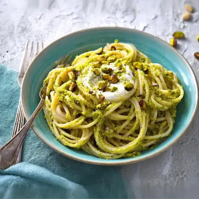 Pasta mit Pistazienpesto