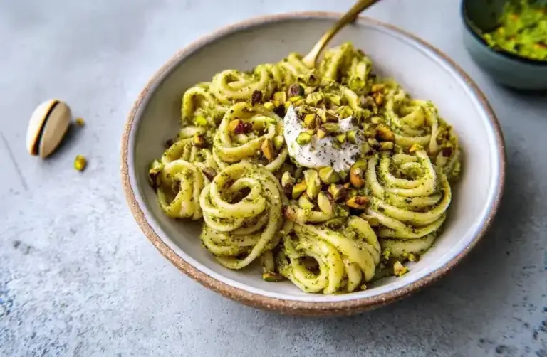 Pasta mit Pistazienpesto