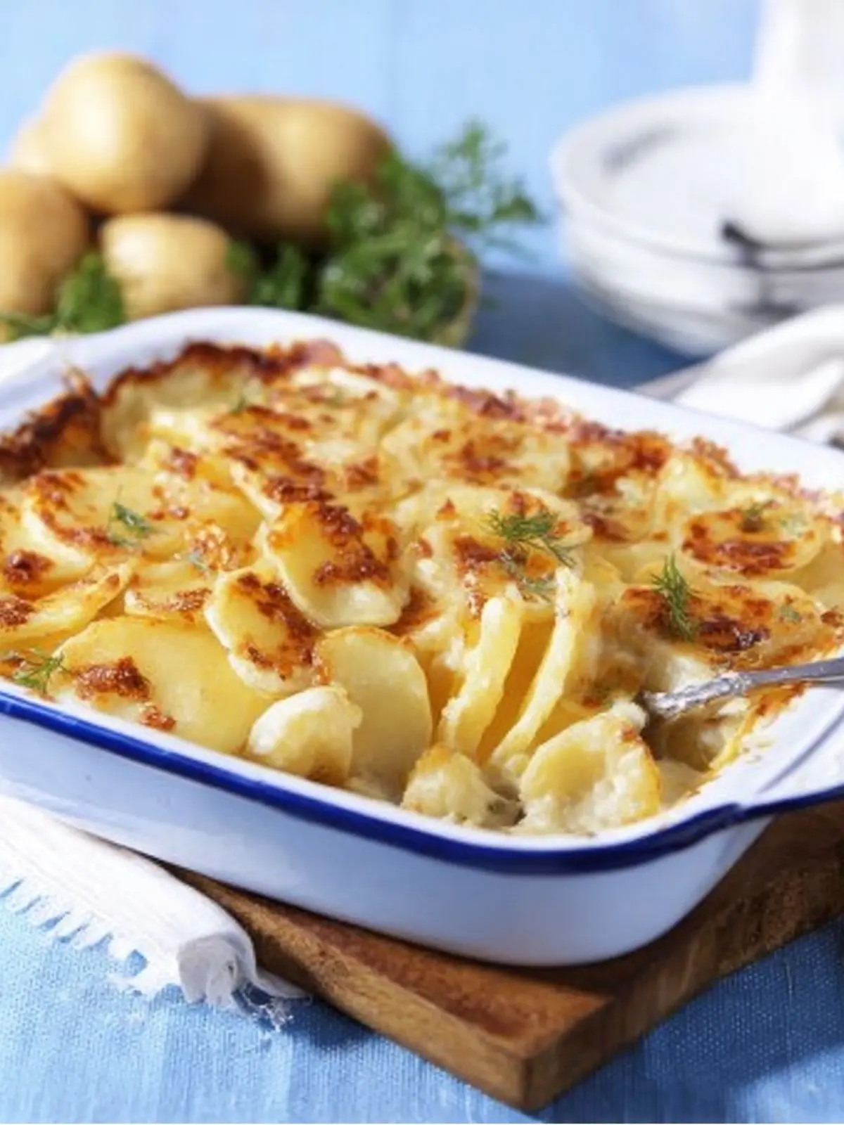 Pastinaken Kartoffel Gratin