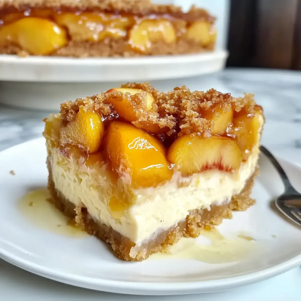 Pfirsich-Cobbler-Käsekuchen: Ein perfektes Sommerdessert 2 Pfirsich-Cobbler-Käsekuchen
