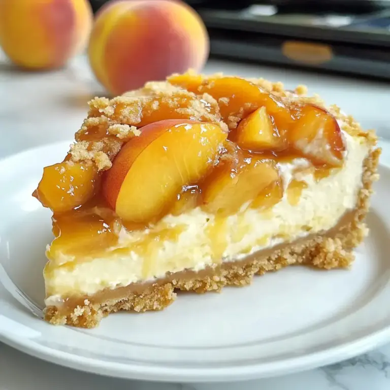 Pfirsich-Cobbler-Käsekuchen