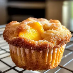 Pfirsich-Cobbler-Muffins