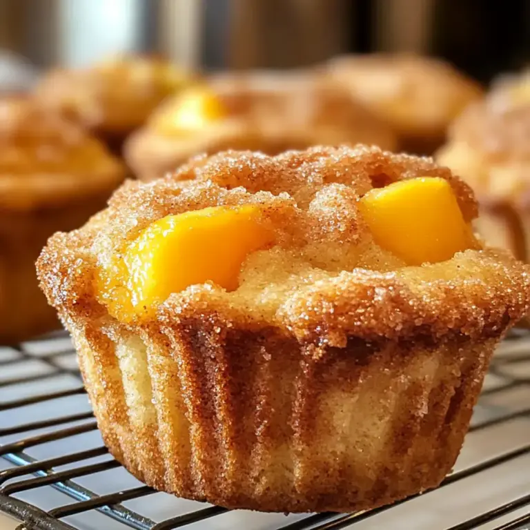 Pfirsich-Cobbler-Muffins