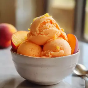Beste Pfirsich-Sorbet